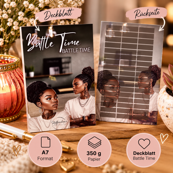 🖤 Battle Time – Deckblatt A7