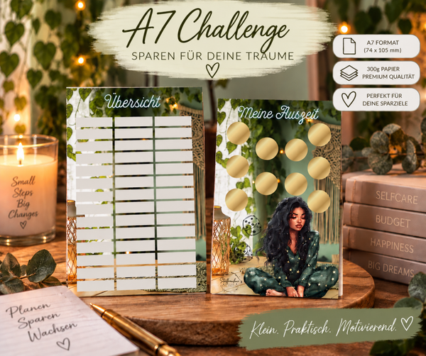 ✨ A7 Challenge – Meine Auszeit -  Budget Challenge | Spare für deine Träume ✨