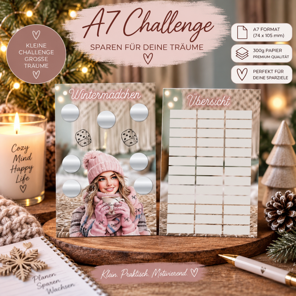 ❄️ A7 Spar-Challenge „Wintermädchen“ – Spare gemütlich & mit Stil ❄️