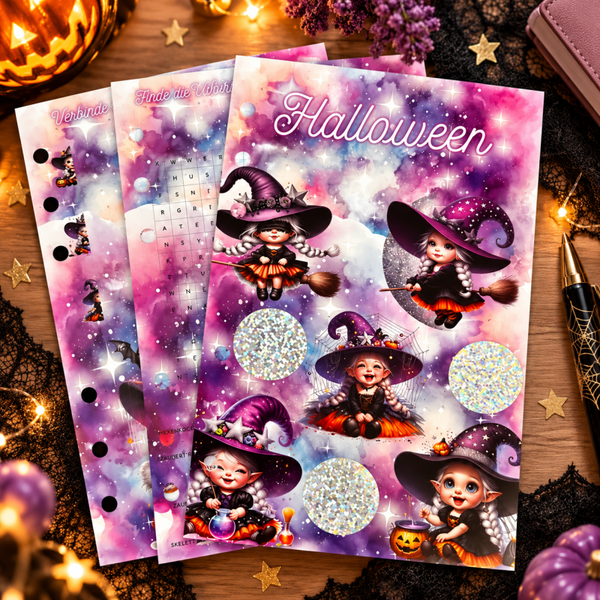 🎃 Halloween A6 Challenge – Magische Hexen & herbstlicher Zauber ✨