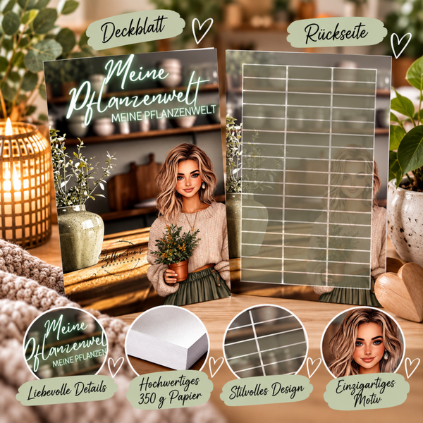 🌿 Meine Pflanzenwelt – Deckblatt A7