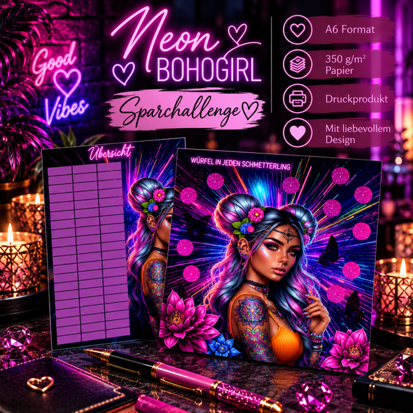 💜 Neon BohoGirl – Sparchallenge im Neon-Look ✨