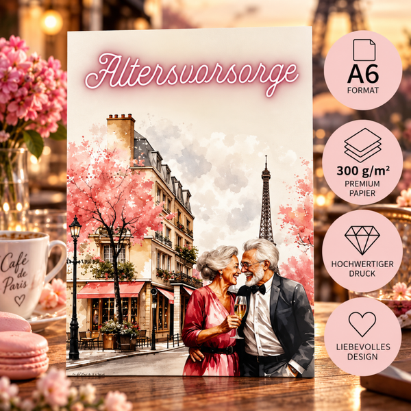 💗 A6 Deckblatt „Altersvorsorge“ – Für deine finanzielle Zukunft