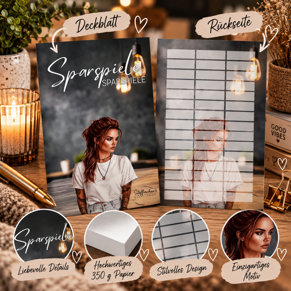 🖤 Sparspiele – Deckblatt A7