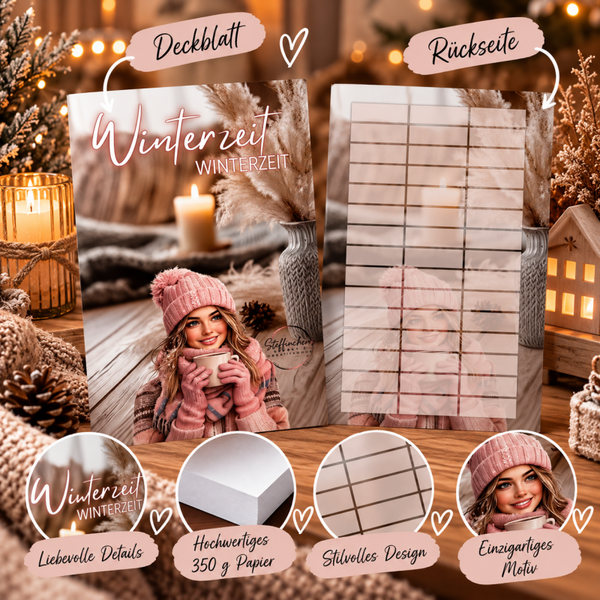 ❄️ Winterzeit – Deckblatt A7