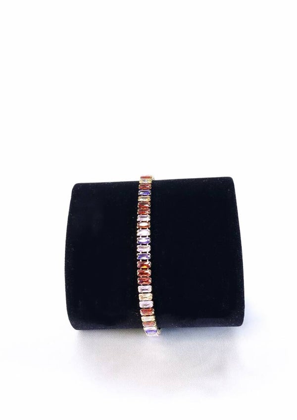 Bracelet en Acier Inoxydable Multicolore en Zircone cubique