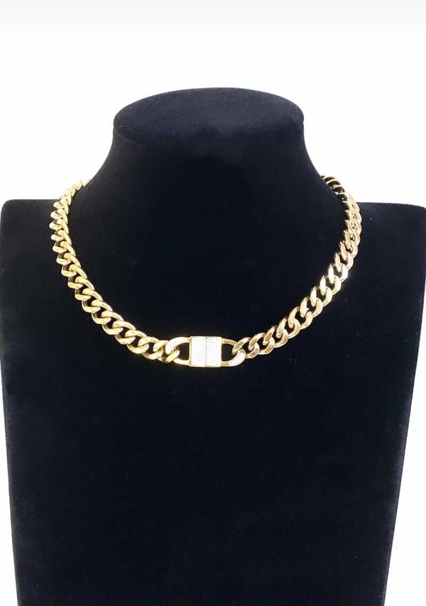Collier Acier inoxydable en maille épaisse