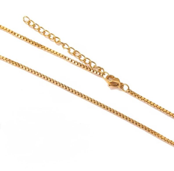 ketting dichte schakel goud