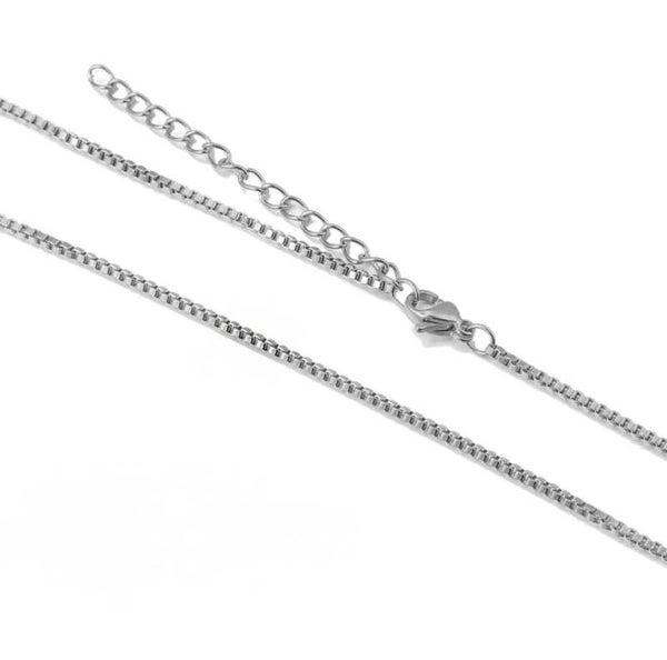 ketting dichte schakel zilver