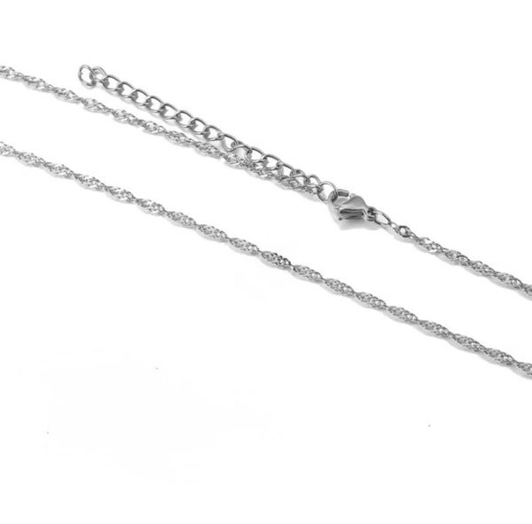 ketting wokkel zilver