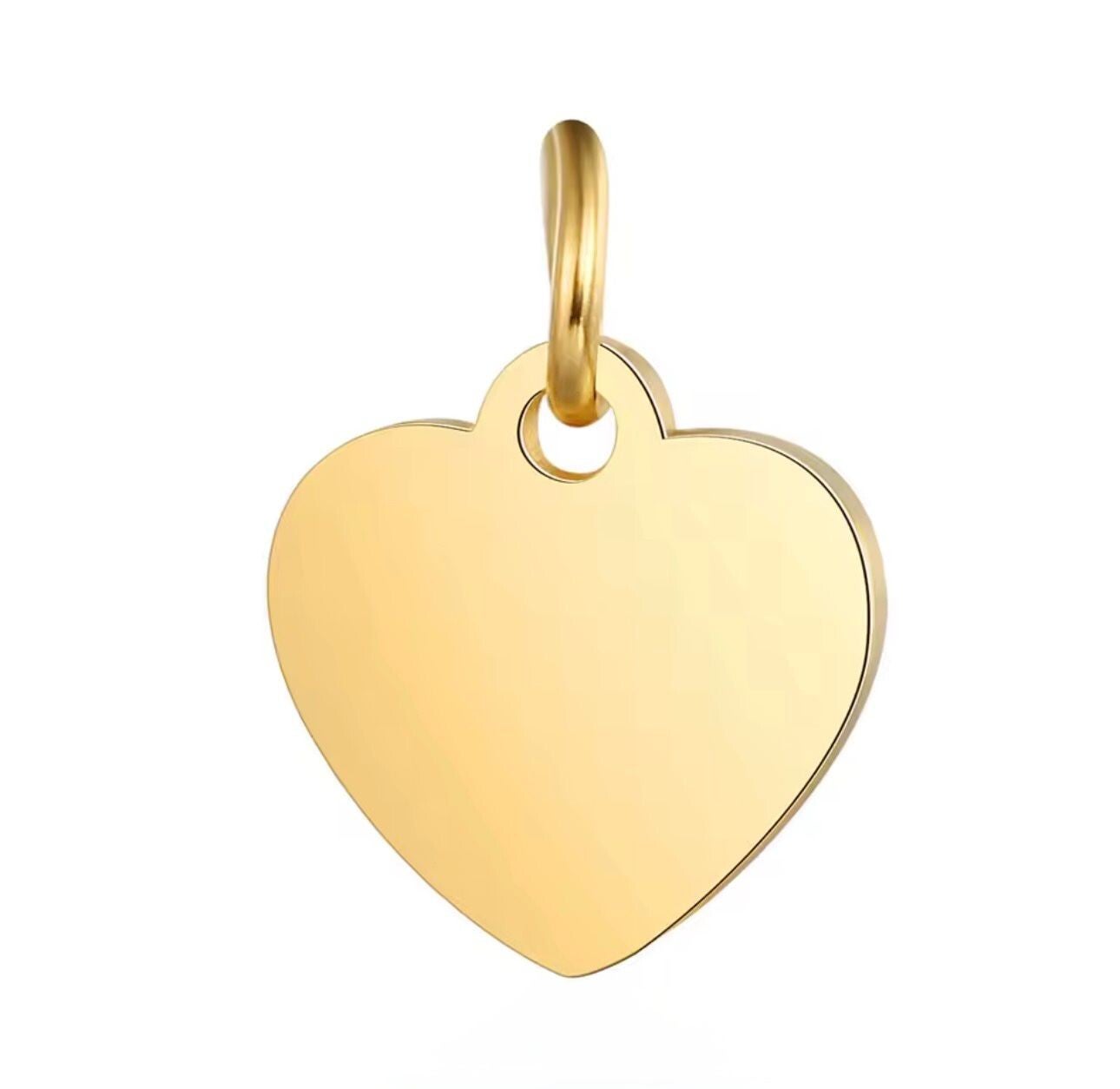 Bedel hart recht 10,5x14mm goud