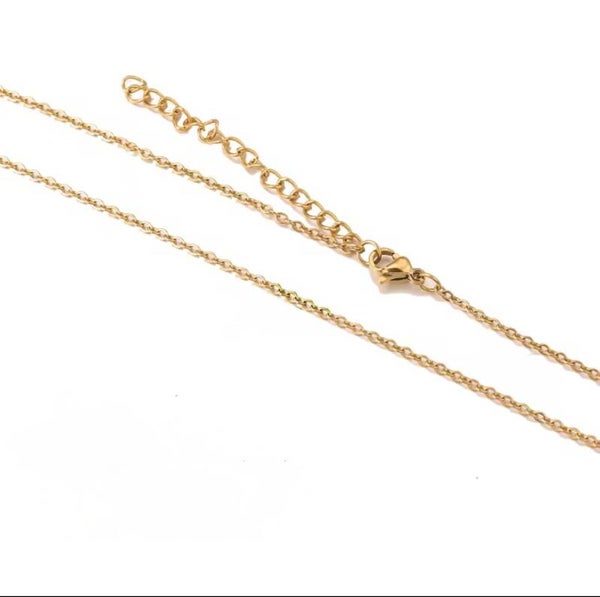 mini schakel ketting goud