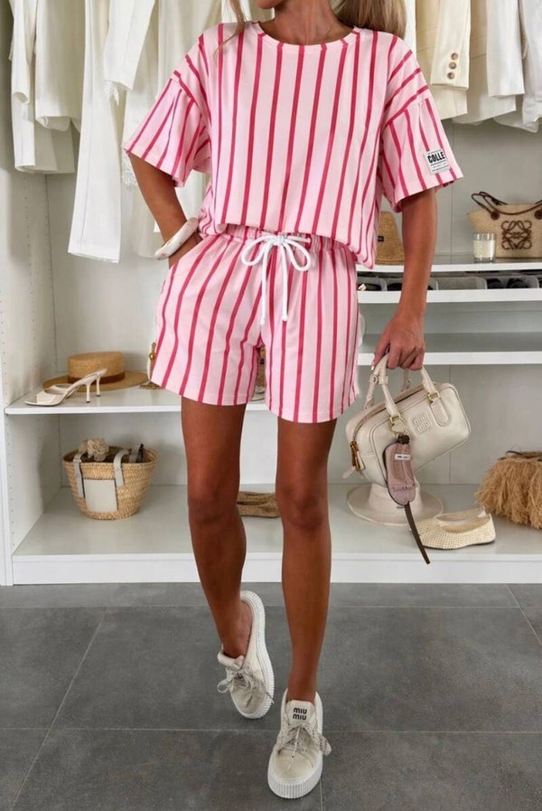 set broek en top streep PRE ORDER
