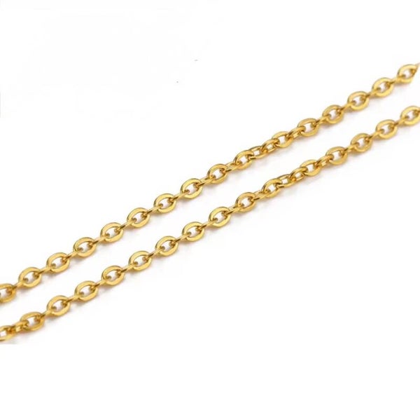 armband kleine schakel goud