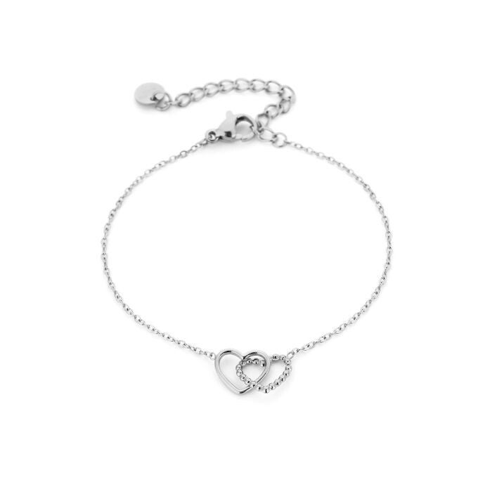 armband duo heart