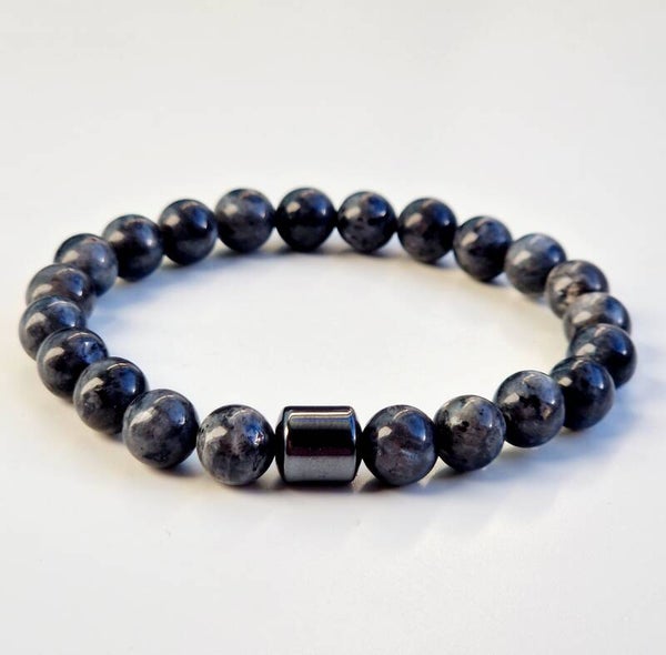 Heren armband Labradoriet