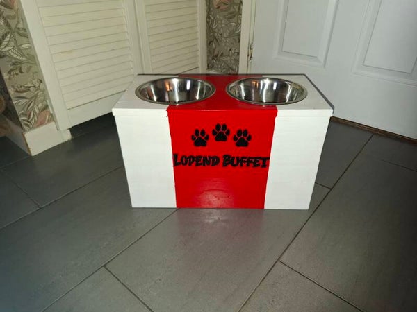 Voer en drinkbak standaard V6