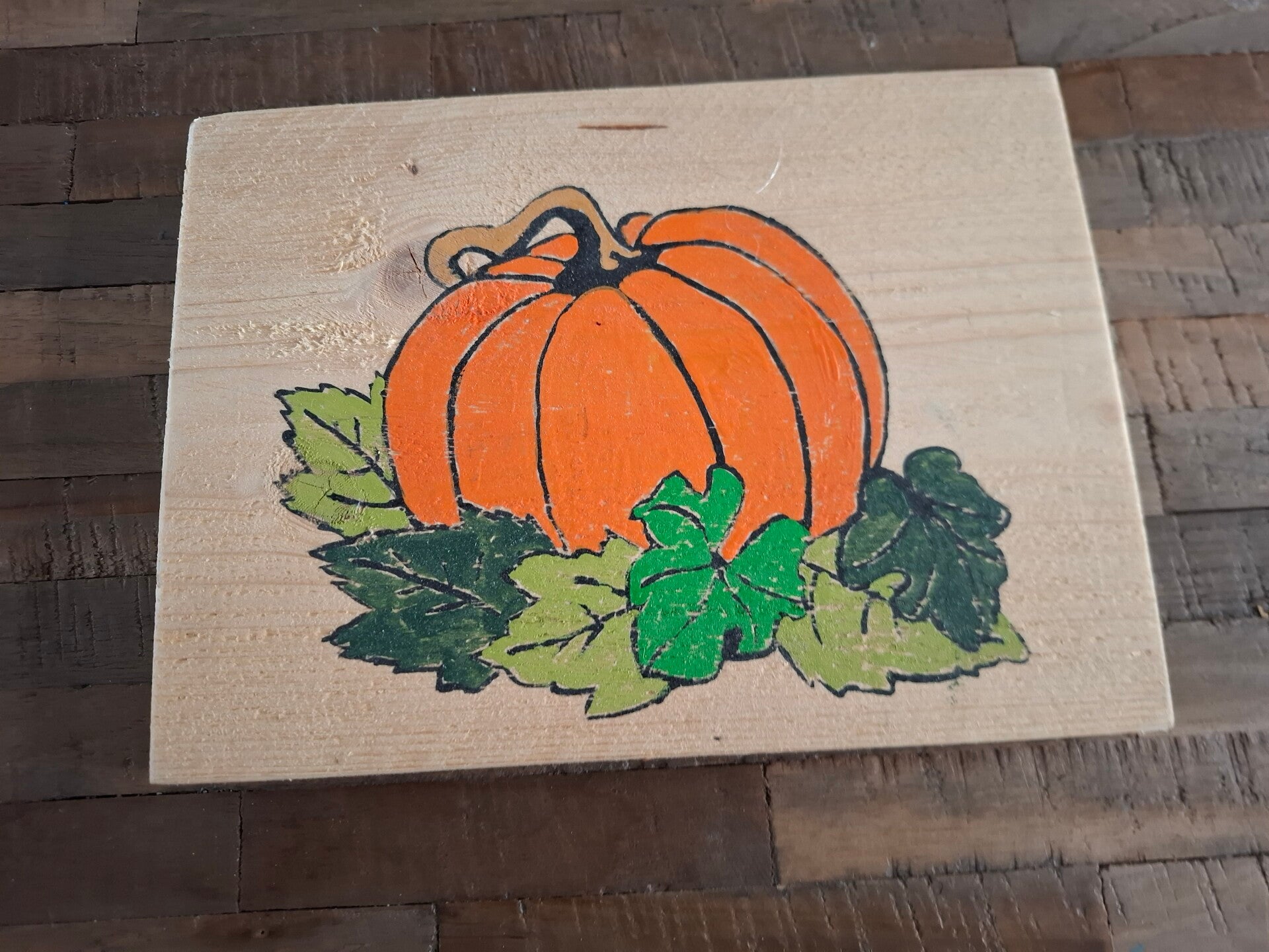 Pompoen plankje   117pompoen