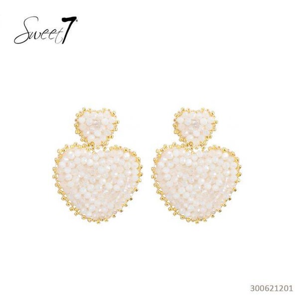 witte hartjes oorbellen