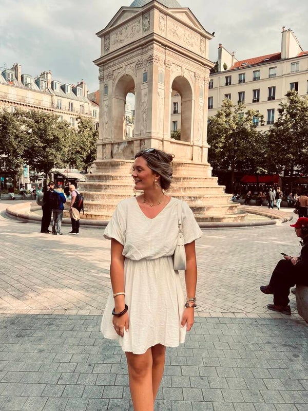 Paris beige dress