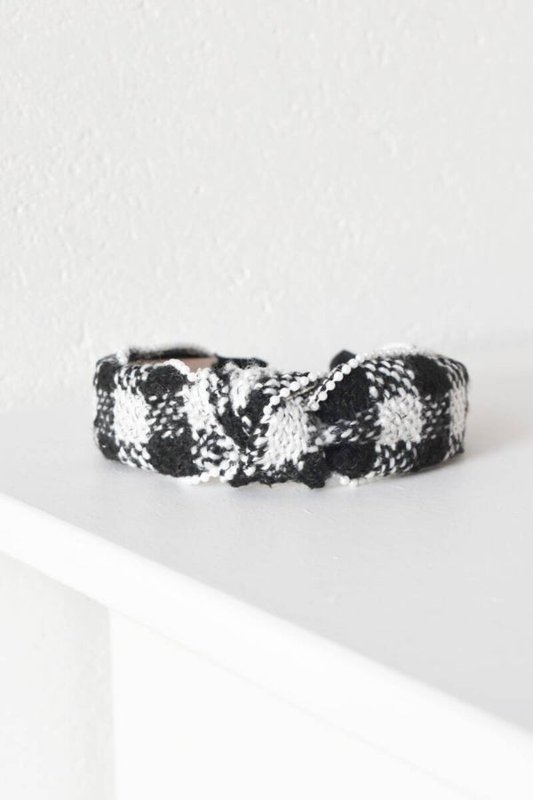Black and white haarband