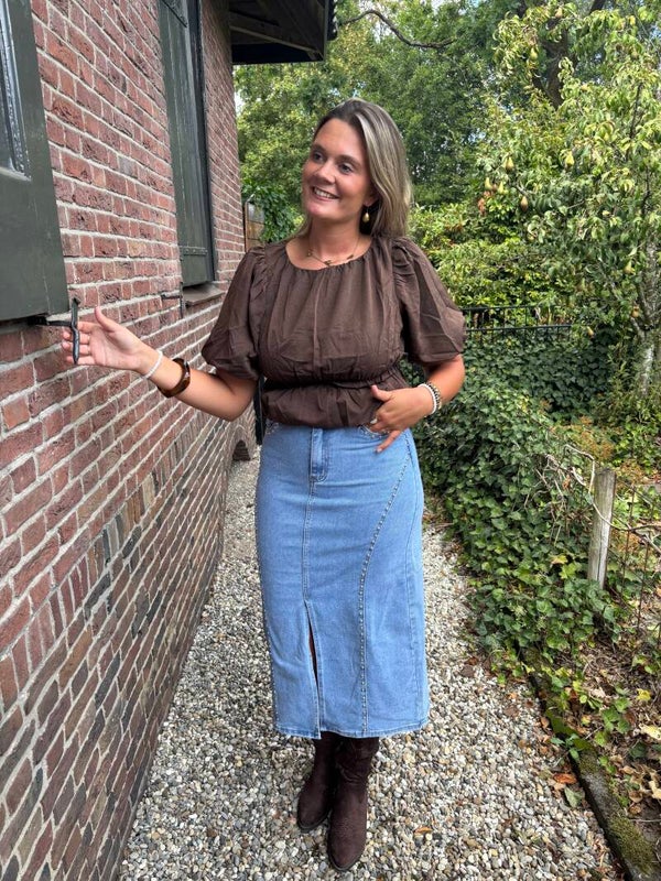 Denim studs rok