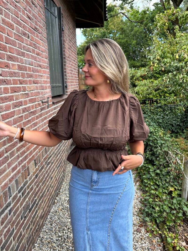 Bruine Coco top