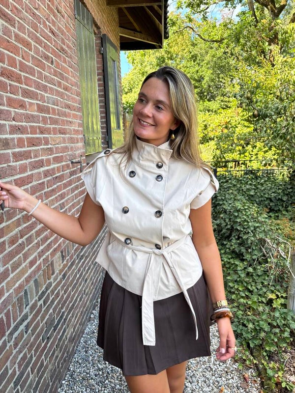 Beige gilet