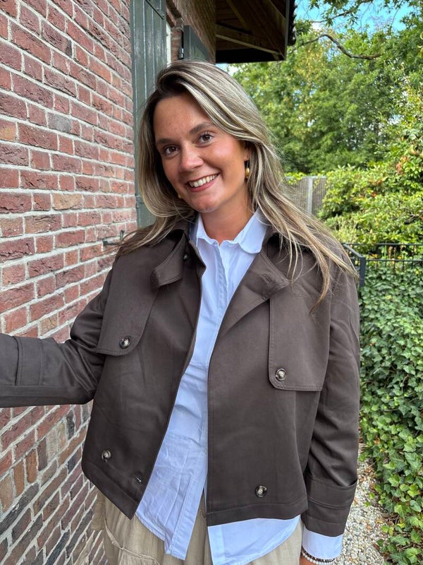 Choco bruine trenchcoat