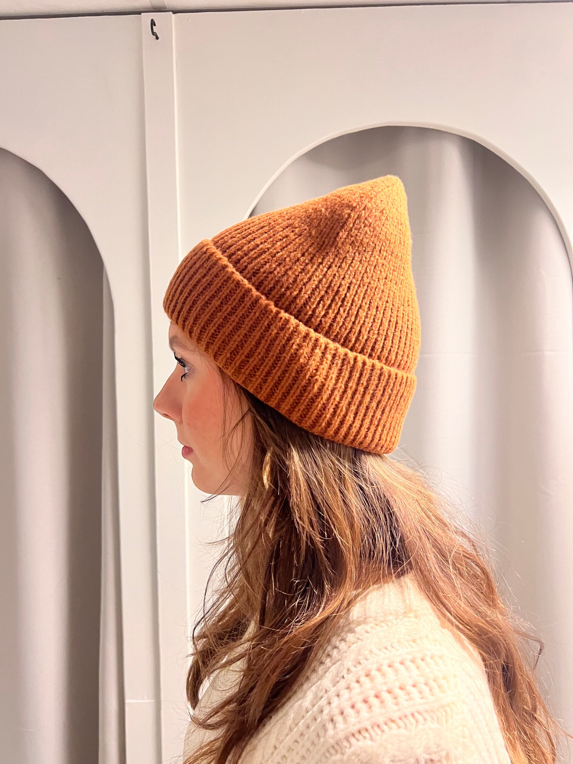 Orange beanie