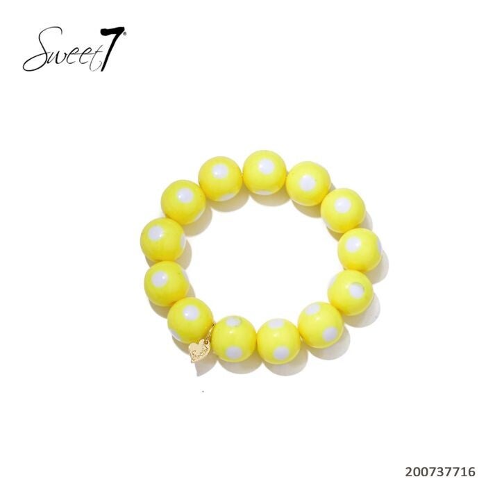 Yellow dots bracelet