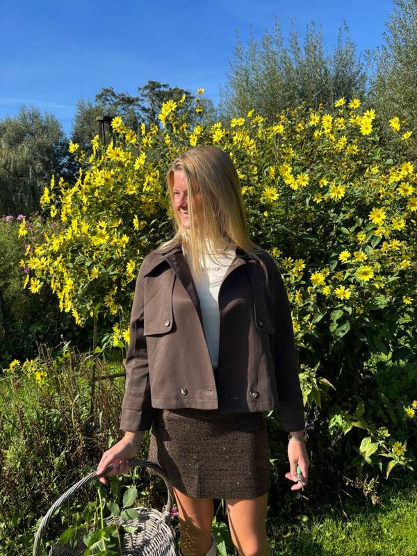 Choco bruine trenchcoat