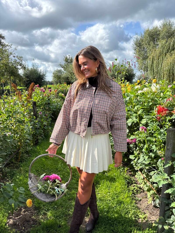Ecru fleur rokje