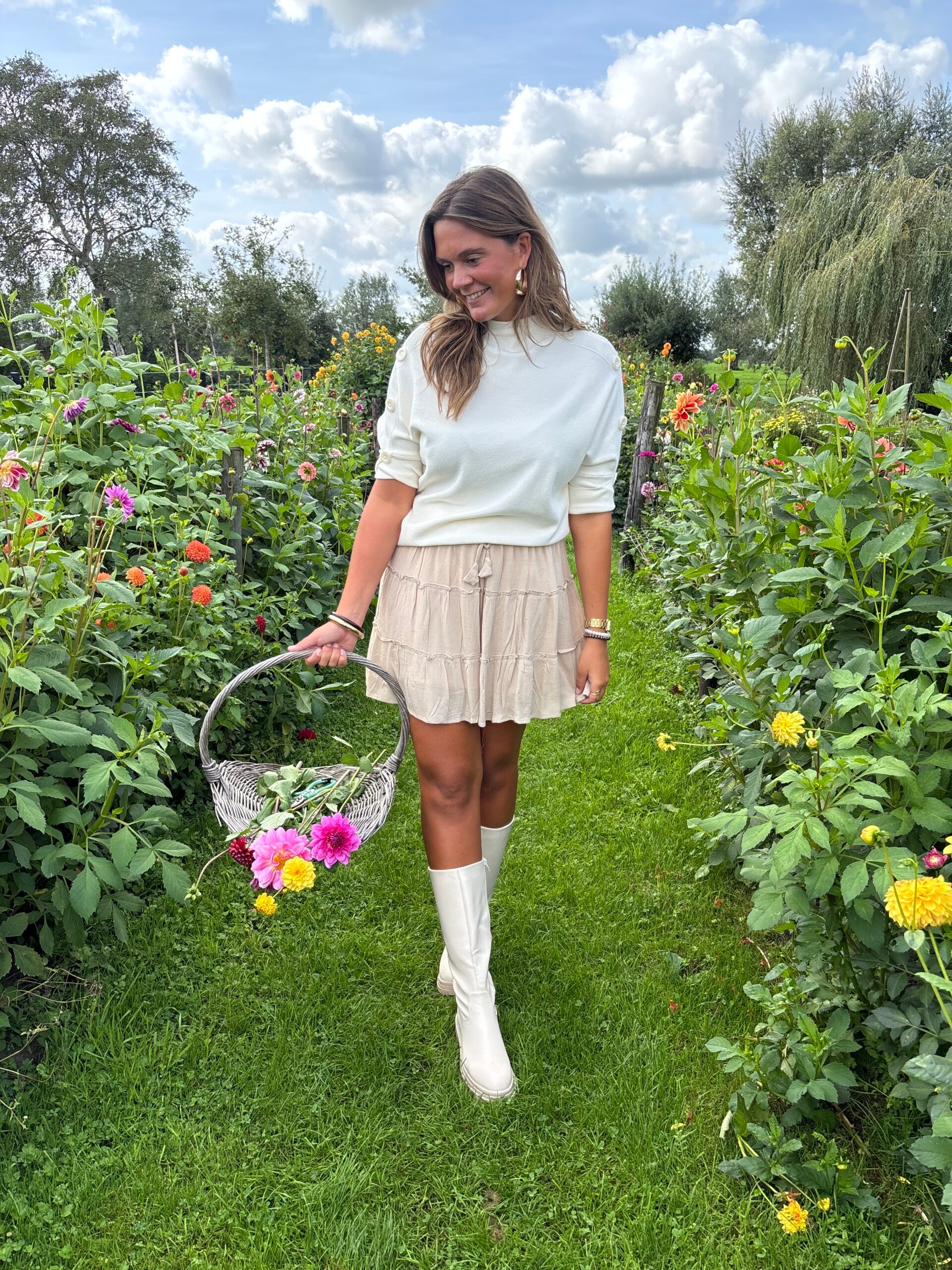 Beige Juul rokje