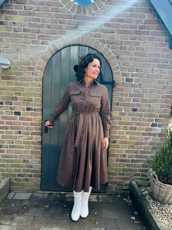 Brown lieve dress