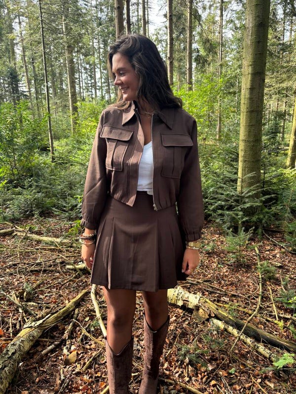 Brown chic jacket