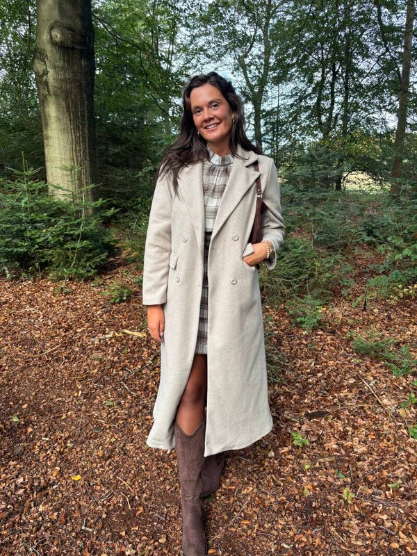 Beige long coat