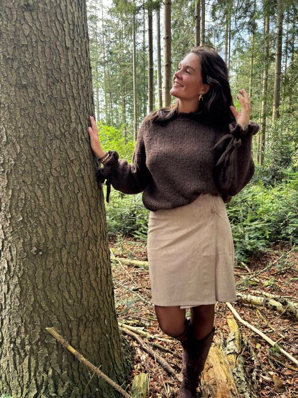 Suède zand rok