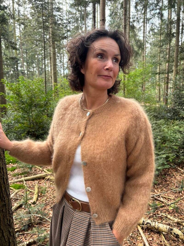 Cognac mohair vestje