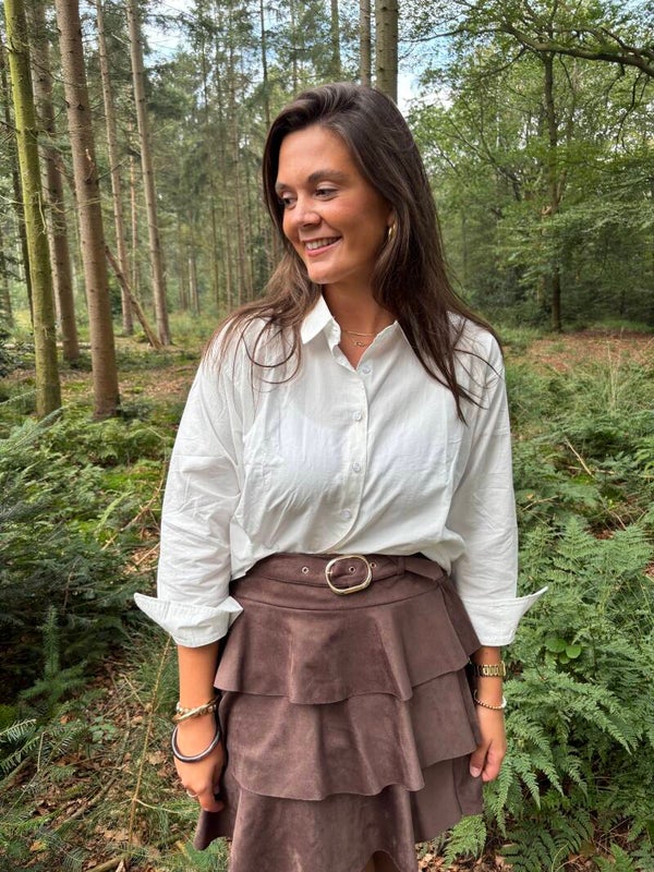 Witte basis blouse
