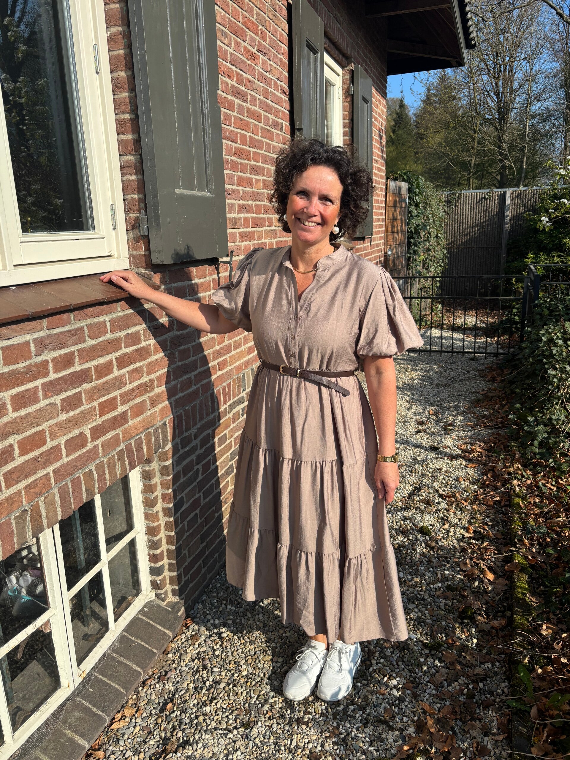 Summer beige dress