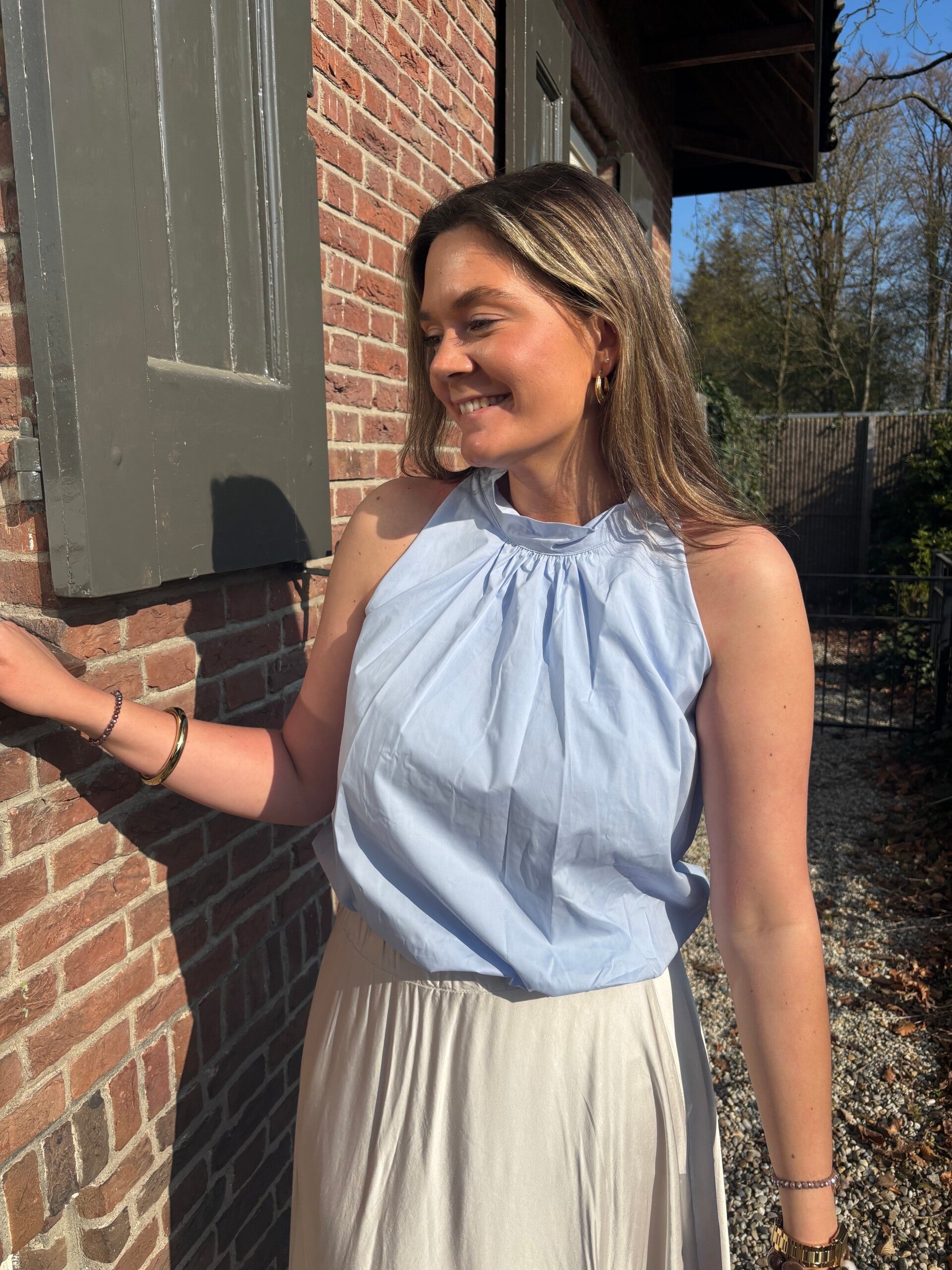 Lieve top blauw