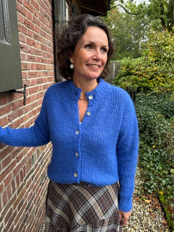 ‘t cobalt blauwe vestje