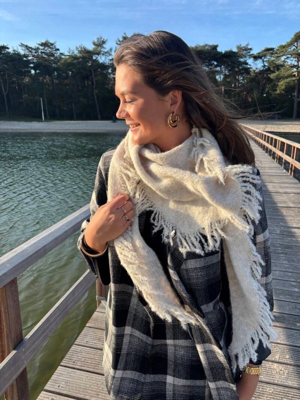 Beige Autumn scarf