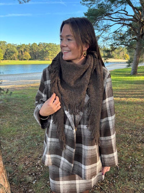 Brown Autumn scarf