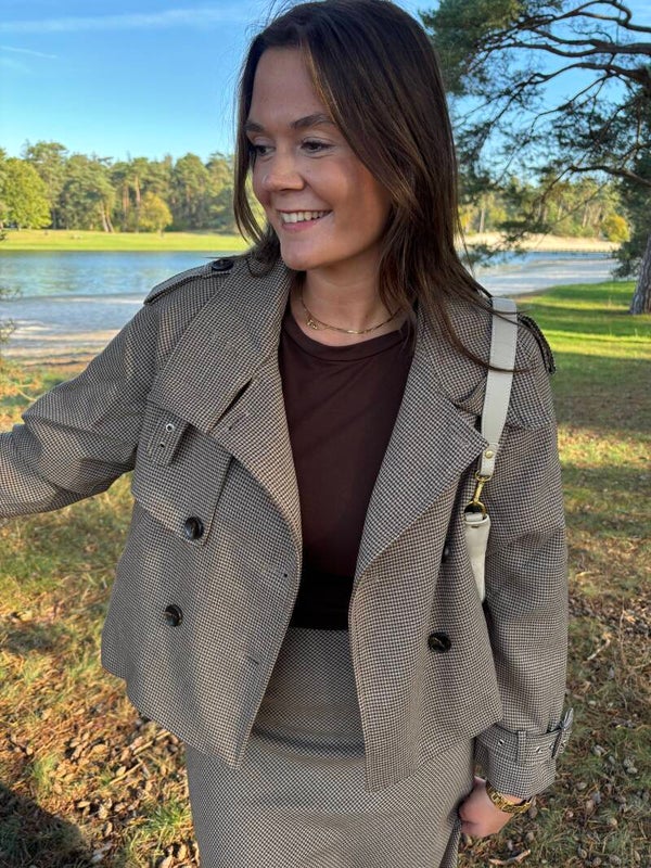 Beige Brown trenchcoat