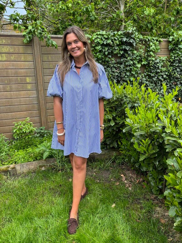 Blue white Lisa dress