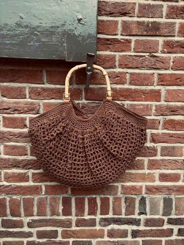 Bamboo bliss strandtas bruin