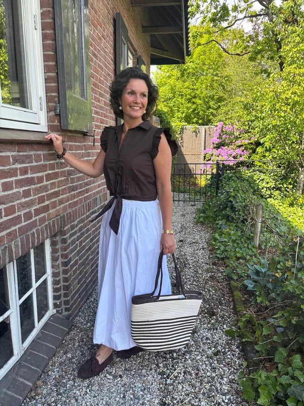 Witte ballon rok