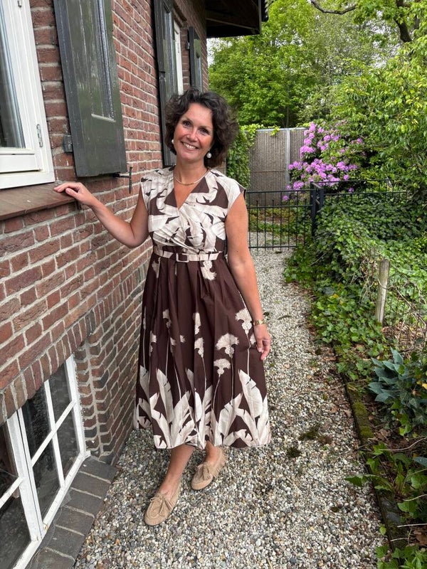 Flower Brown dress